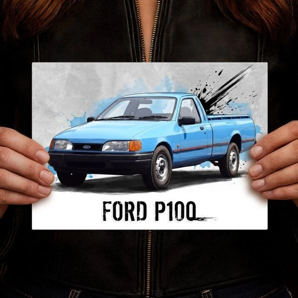 Obraz metalowy z grafika Ford P100